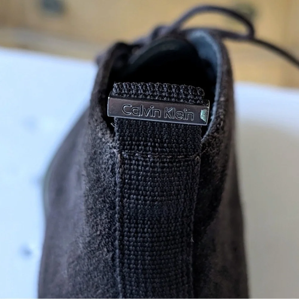 Calvin Klein Suede Jae Chukka Boot Shoes Mens Size 7.5